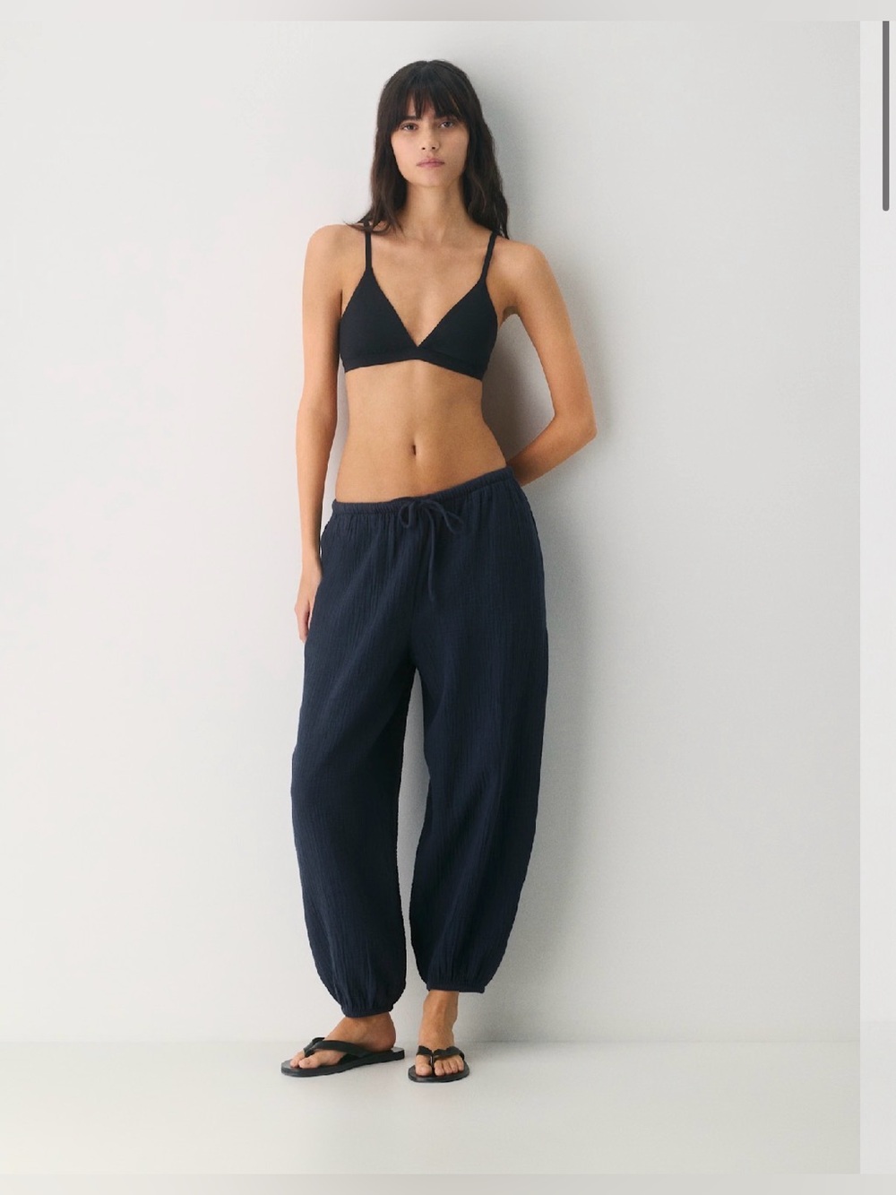 AirPlush Cotton Sidepath Balloon Pant in Admiral